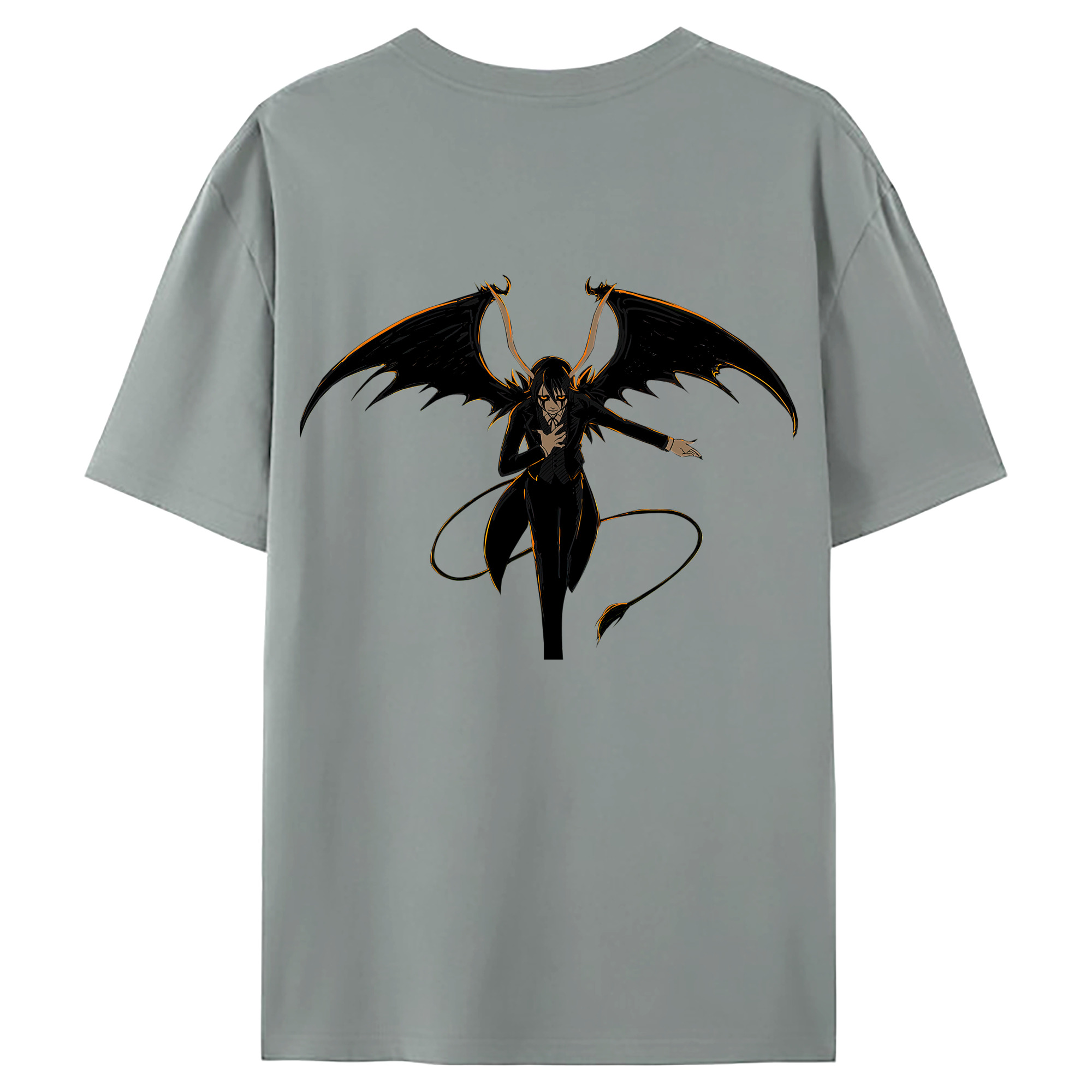 （画像用） ブリーチ ウルキオラ·シファー BLEACH Ulquiorra cifer 綿100％ メンズ半袖Tシャツ（バックプリント） 通気性
